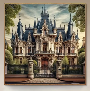 Preview: Diamond Painting Gotisches Viktorianisches Schloss